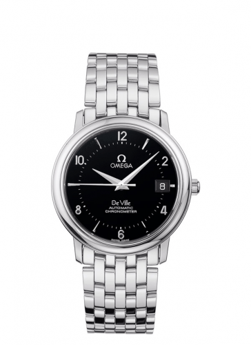 De Ville Prestige Automatic 34.7 Stainless Steel / Black / Bracelet