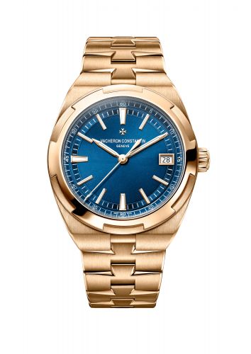 Overseas Date Pink Gold / Blue