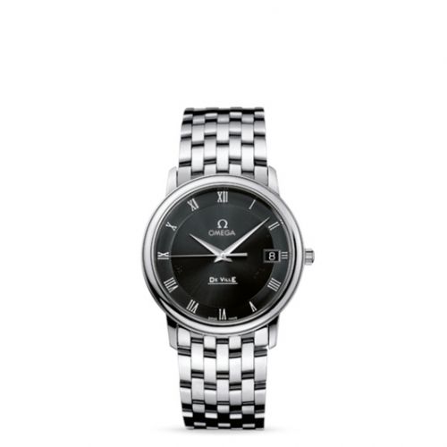 De Ville Prestige Quartz 34.4 Stainless Steel / Black / Bracelet