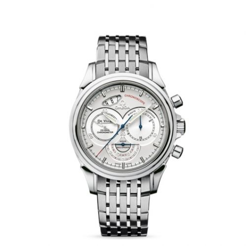 De Ville Co-Axial 41 Chronoscope Stainless Steel / Silver / Bracelet