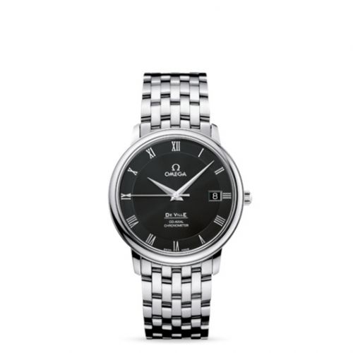 De Ville Prestige Co-Axial 36.5 Stainless Steel / Black / Bracelet