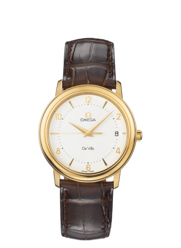 De Ville Prestige Quartz 34.4 Yellow Gold / Silver