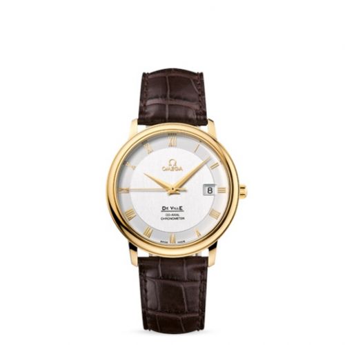 De Ville Prestige Co-Axial 36.5 Yellow Gold / Silver