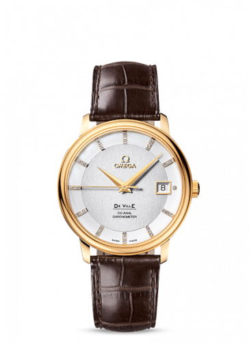 De Ville Prestige Co-Axial 36.5 Yellow Gold / Silver