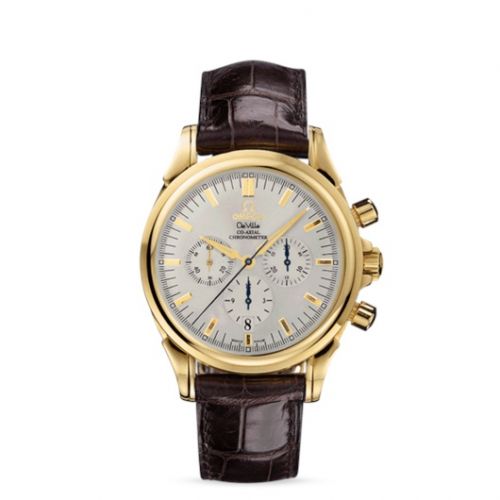 De Ville Co-Axial 41 Chronograph Yellow Gold / Silver
