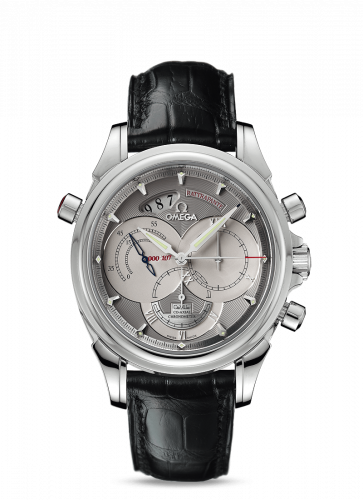 De Ville Co-Axial 41 Chronoscope Rattrapante Platinum / Grey