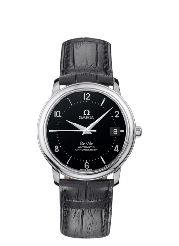 De Ville Prestige Automatic 34.7 Stainless Steel / Black