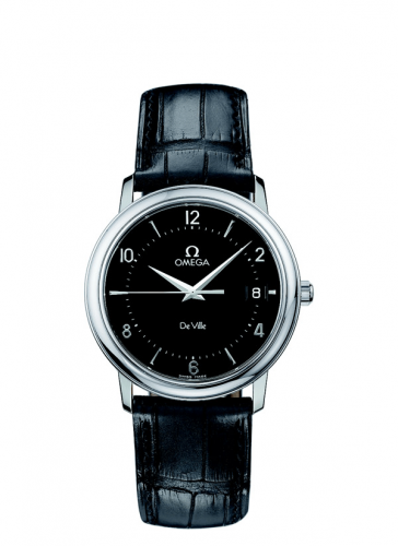 De Ville Prestige Quartz 34.4 Stainless Steel / Black