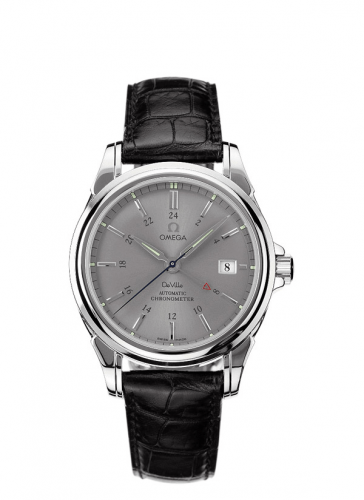 De Ville Co-Axial 38.7 GMT Stainless Steel / Grey