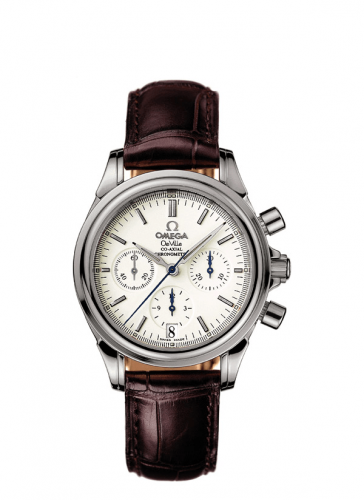 De Ville Co-Axial 35 Chronograph Stainless Steel / White