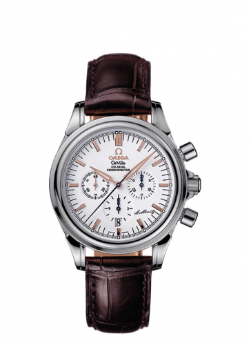 De Ville Co-Axial 35 Chronograph Stainless Steel / White / St. Moritz
