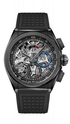 Defy El Primero 21 Black Ceramic / Skeleton / Rubber
