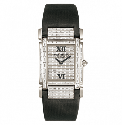 Twenty~4 4911 White Gold Baguette