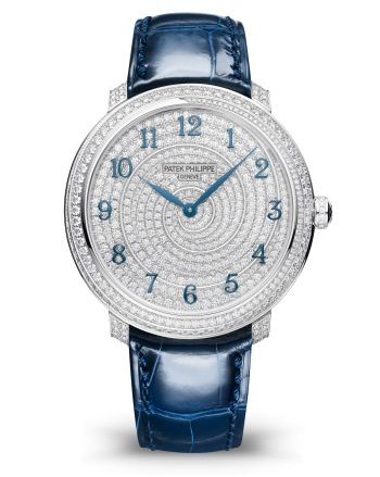 Calatrava Diamond Ribbon Joaillerie 4978 White Gold / Blue