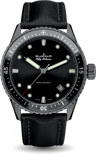Fifty Fathoms Bathyscaphe Ceramic / Black / Canvas