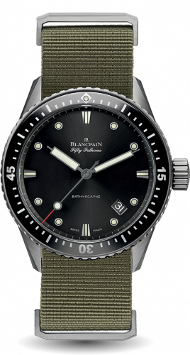 Fifty Fathoms Bathyscaphe Titanium / Black / Sand Nato