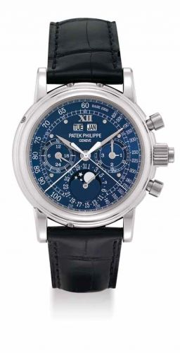 Perpetual Calendar Split Seconds Chronograph 5004P Blue
