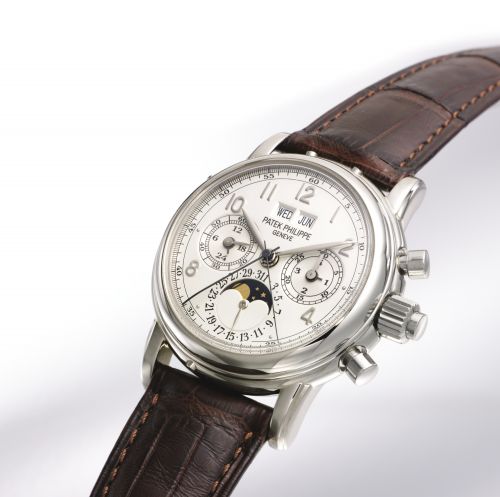 Perpetual Calendar Split Seconds Chronograph 5004 White Gold / White Arabic