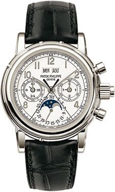 Perpetual Calendar Split Seconds Chronograph 5004 Platinum / White Arabic