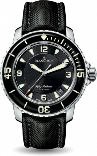Fifty Fathoms Automatique Stainless Steel / Black / Black Canvas