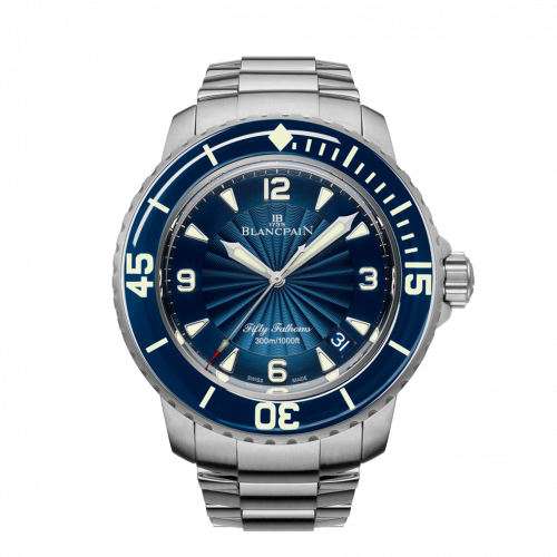 Fifty Fathoms Automatique Stainless Steel / Blue / Bracelet