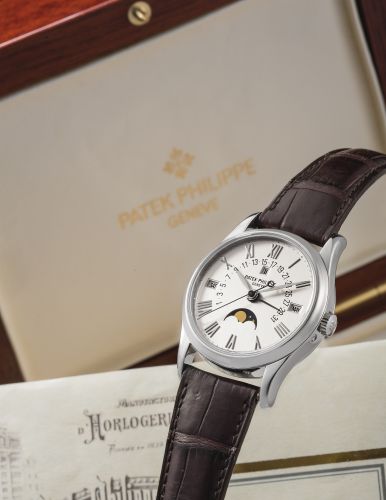 Perpetual Calendar 5050 White Gold / Silver Roman