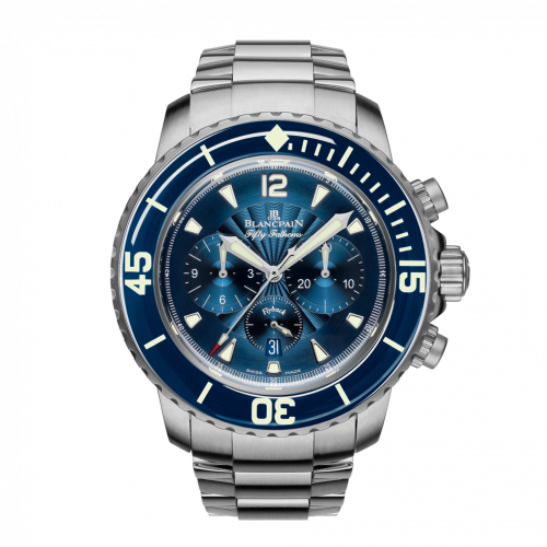 Fifty Fathoms Chronographe Flyback Stainless Steel / Bue / Bracelet