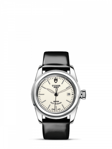 Glamour Date 26 Stainless Steel / Opaline / Strap