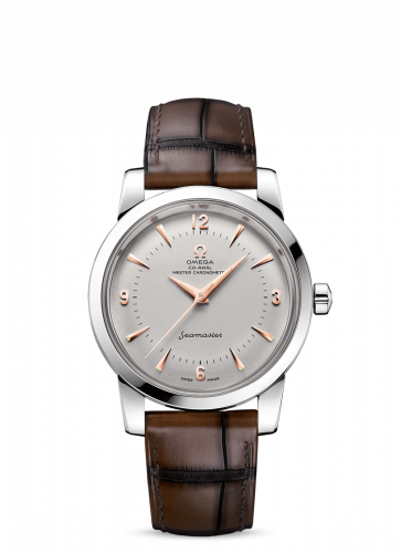 Seamaster 1948 Central Seconds Platinum / Silver / Alligator