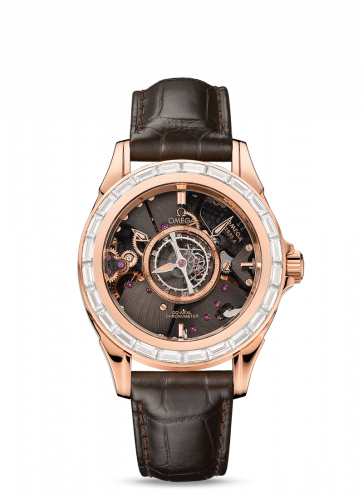 De Ville Tourbillon Co-Axial Red Gold / Baguette / Omega Boutique