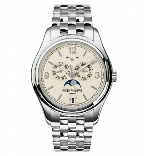 Annual Calendar 5146 White Gold / Cream / Bracelet