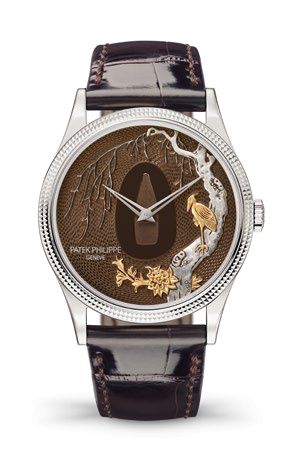 Calatrava 5177 Tsuba – Bird and Branches