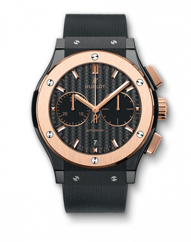 Classic Fusion 45 Chronograph King Gold / Black Ceramic / Black
