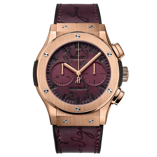 Classic Fusion 45 Chronograph Berluti Scritto Bordeaux