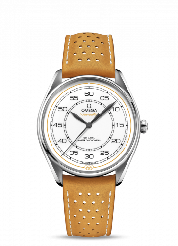 Seamaster Master Co-Axial 39.5 Olympic Timekeeper Stainless Steel / White / Yellow