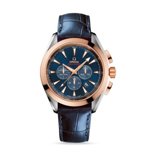 Seamaster Aqua Terra 150M Co-Axial 44 Chronograph Stainless Steel / Red Gold / Blue / Olympic Collection London 2012