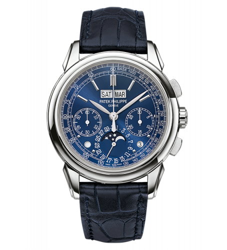 Perpetual Calendar Chronograph 5270 White Gold / Blue