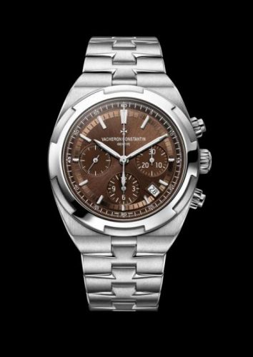 Overseas Chronograph Stainless Steel / Brown