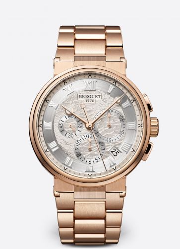 Marine Chronograph 5527 Rose Gold / Silver / Bracelet