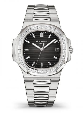 Nautilus 5711 Platinum / Baguette / Gradient Black