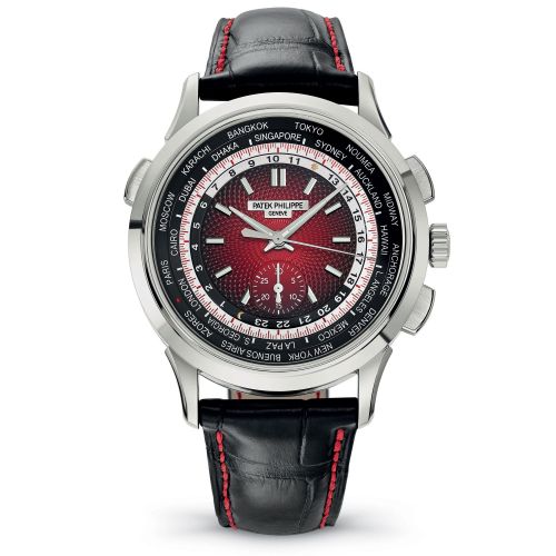 World Time Chronograph 5930 White Gold / Red / Singapore 2019