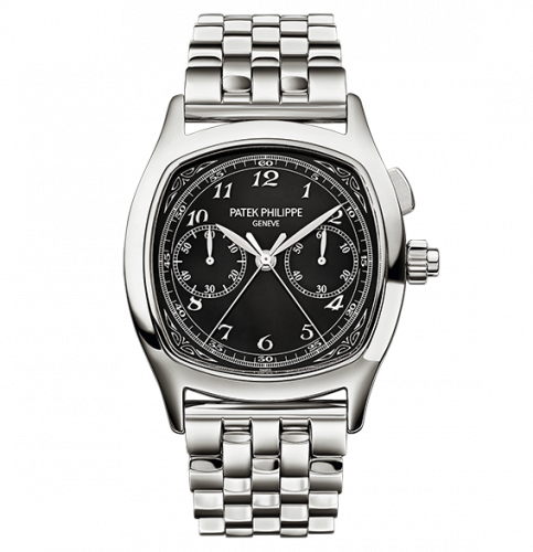 Split-Seconds Chronograph 5950 Stainless Steel / Black / Bracelet