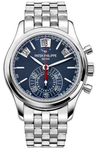 Annual Calendar Chronograph 5960 Platinum / Blue / Bracelet