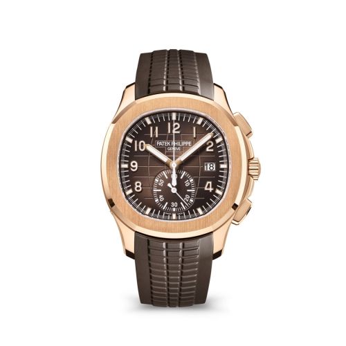 Aquanaut Chronograph 5968 Rose Gold / Brown / Rubber