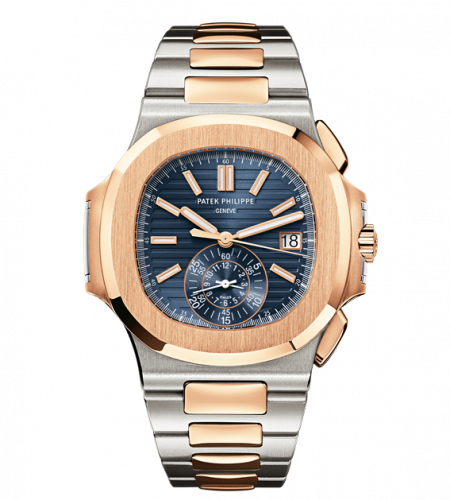 Nautilus 5980 Stainless Steel / Rose Gold / Blue
