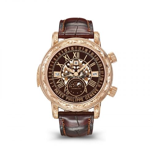 Sky Moon Tourbillon 6002 Rose Gold / Black