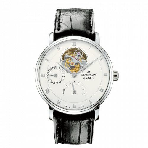 Villeret Tourbillon 8 Jours White Gold / Opaline