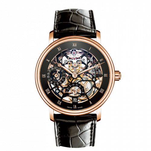 Villeret Tourbillon Squelette 8 Jours Red Gold