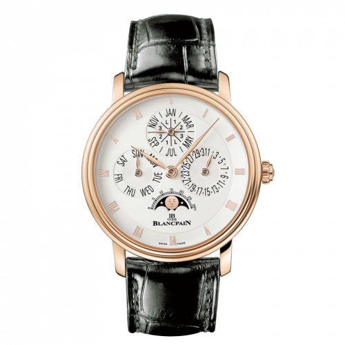 Villeret Quantième Perpétuel Red Gold / Opaline
