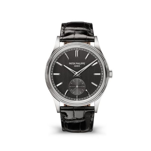 Calatrava Clous de Paris White Gold / Gray
